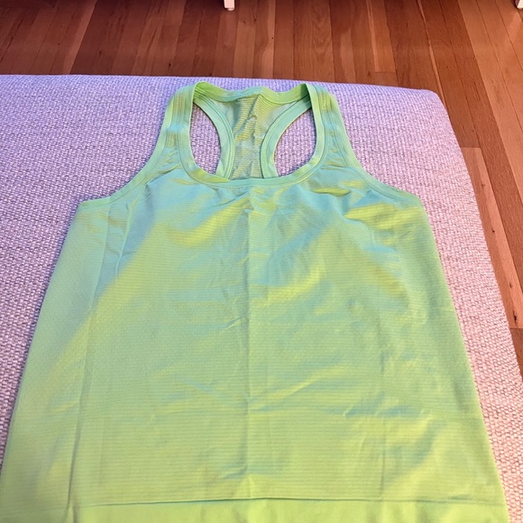 Women's Lime Green Swiftly Tank Top - Picture 1 of 3